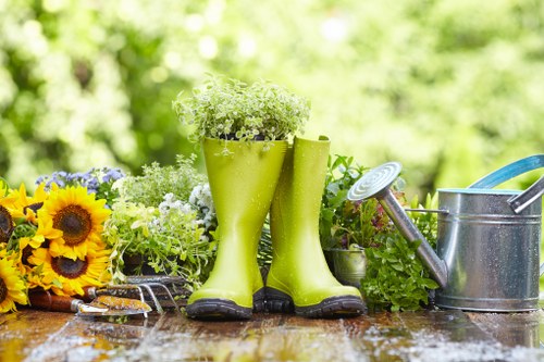 Professional gardener working in Southgate